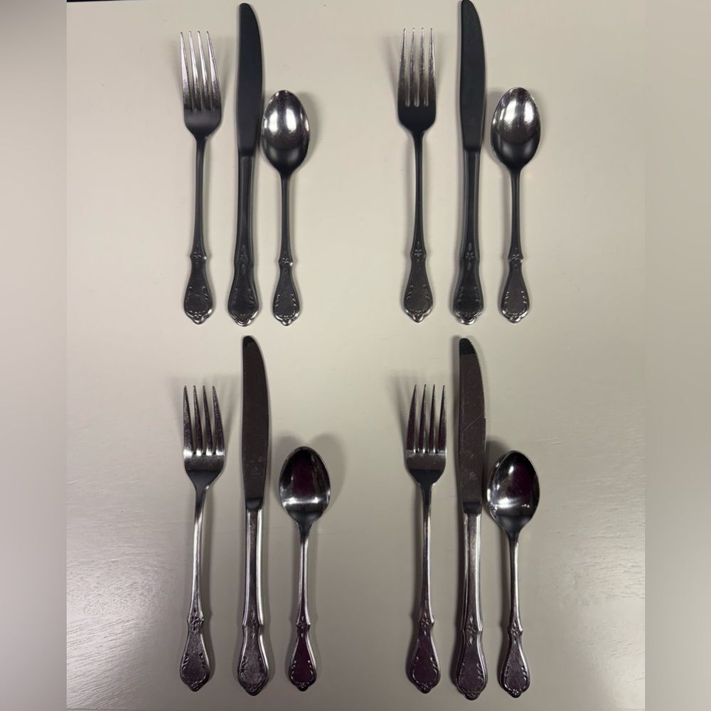 Vintage Northland Stainless Evening Star Flatware Made in Japan 12 Pieces